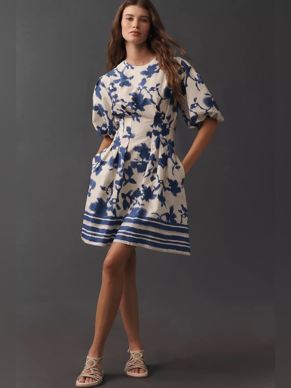 Exquise Tobie Puff-Sleeve Mini Dress